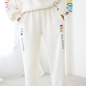 Yellow The Label Minding My Own Business Joggers